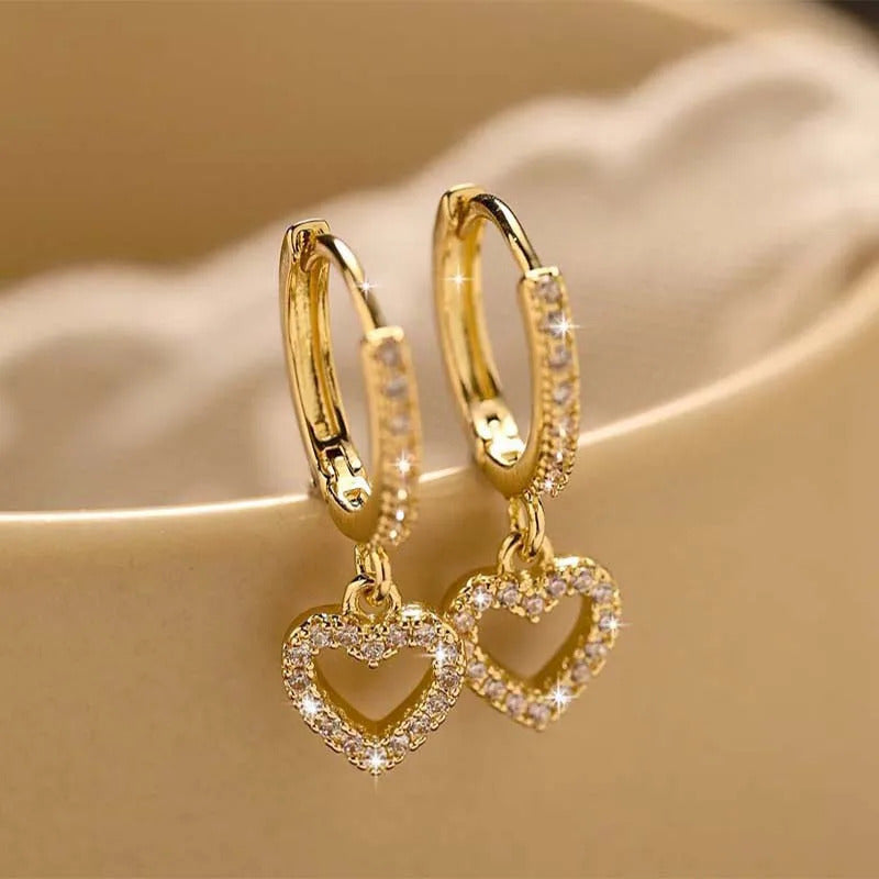 Conche piercing raffiné avec zircons brillants pour oreille féminine