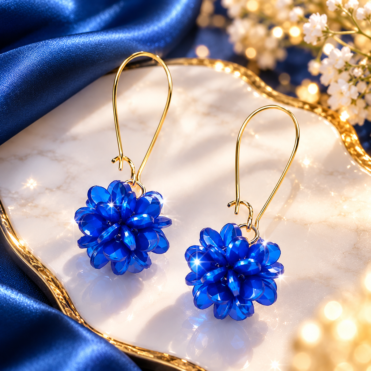 Accessoire d'oreille motif floral délicat pour un look élégant