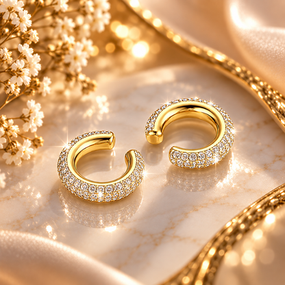 Bijoux d'oreilles clip en forme de C ultra confortables.