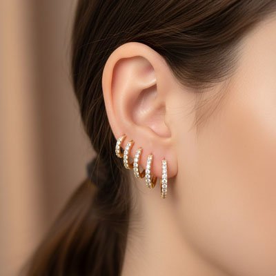 Boucles d’oreilles femme minimalistes en métal élégant légères et raffinées idéales pour sublimer un style quotidien chic et moderne