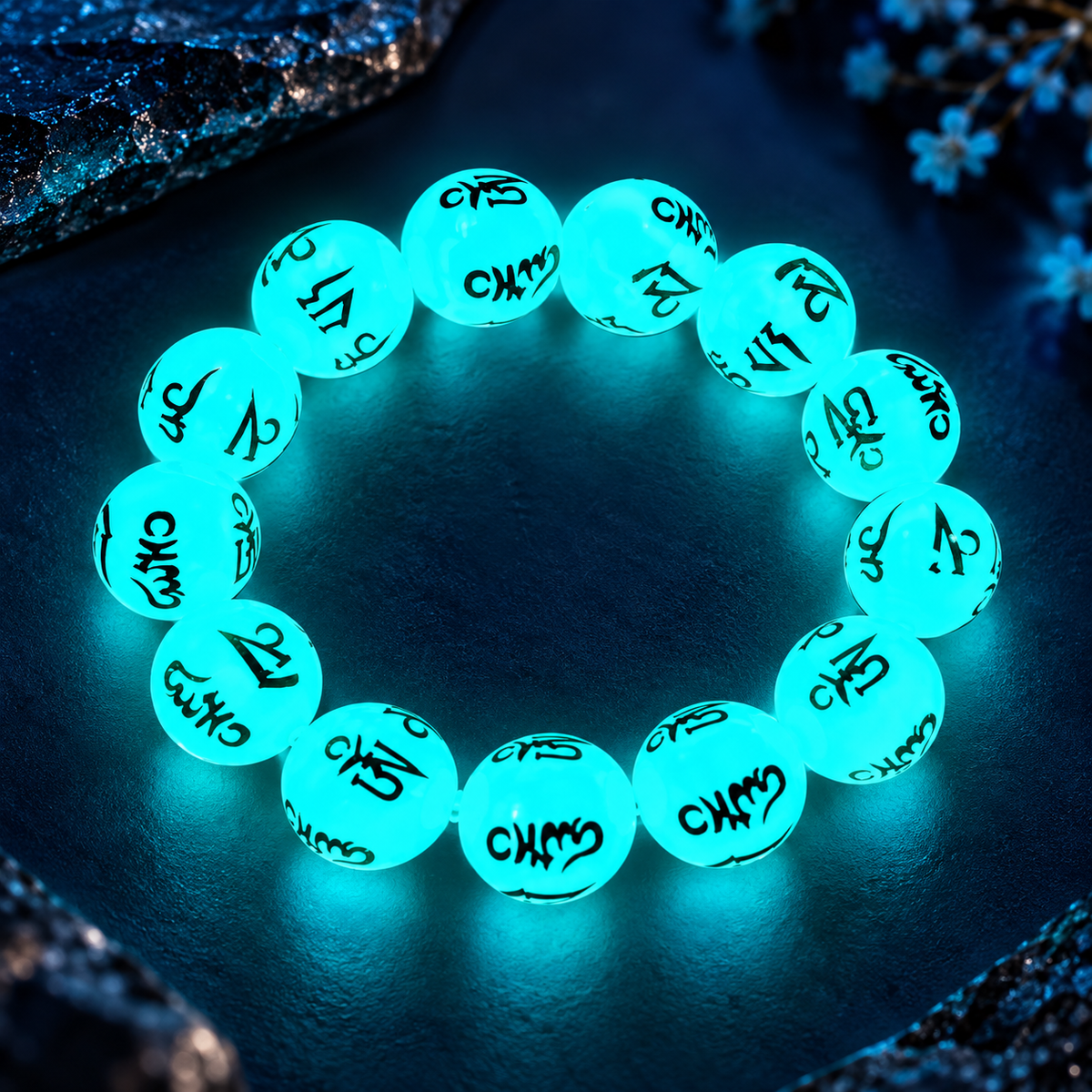 Bracelet ajustable phosphorescent qui brille dans l'obscurité