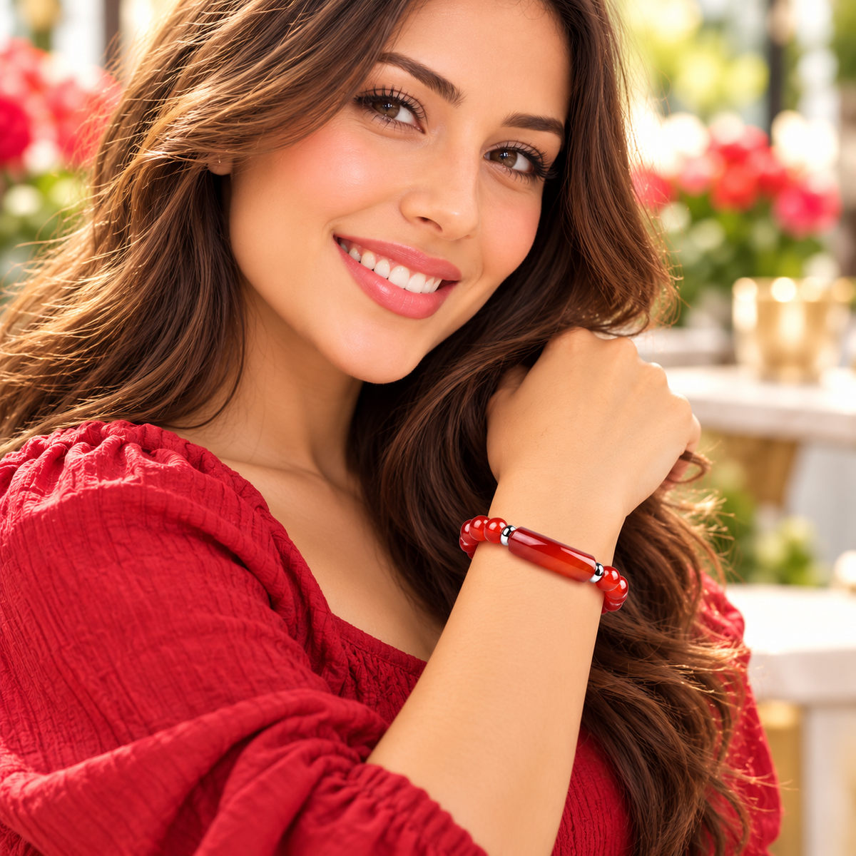 Bracelet anti-stress en pierre naturelle pour un ancrage quotidien.