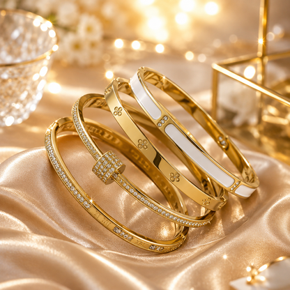 Bracelet femme élégant porté au poignet pour sublimer une tenue.