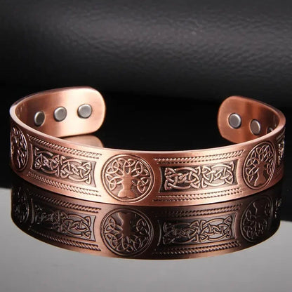Braceletencuivremagnetiqueunaccessoireelegantquialliedesigncontemporainettraditionancienne
