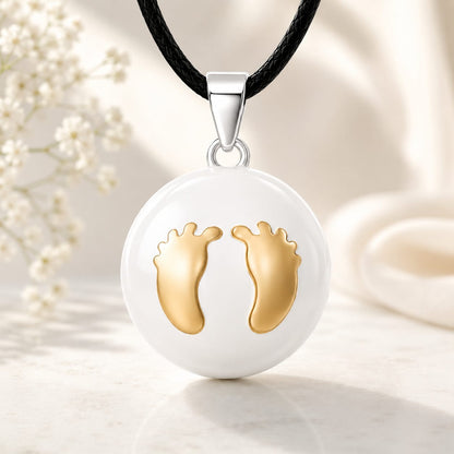 Breloques pour bola de grossesse en acier inoxydable artisanal.