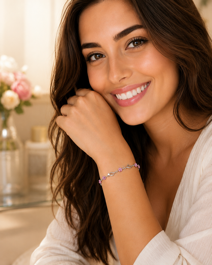 Bracelet femme argent | Élégance Cœur