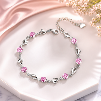 Bracelet femme argent | Élégance Cœur