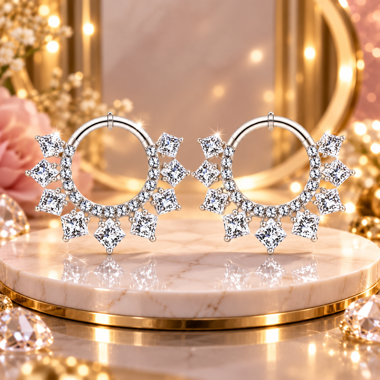 Daith bijou polyvalent polissage miroir pour oreille et septum