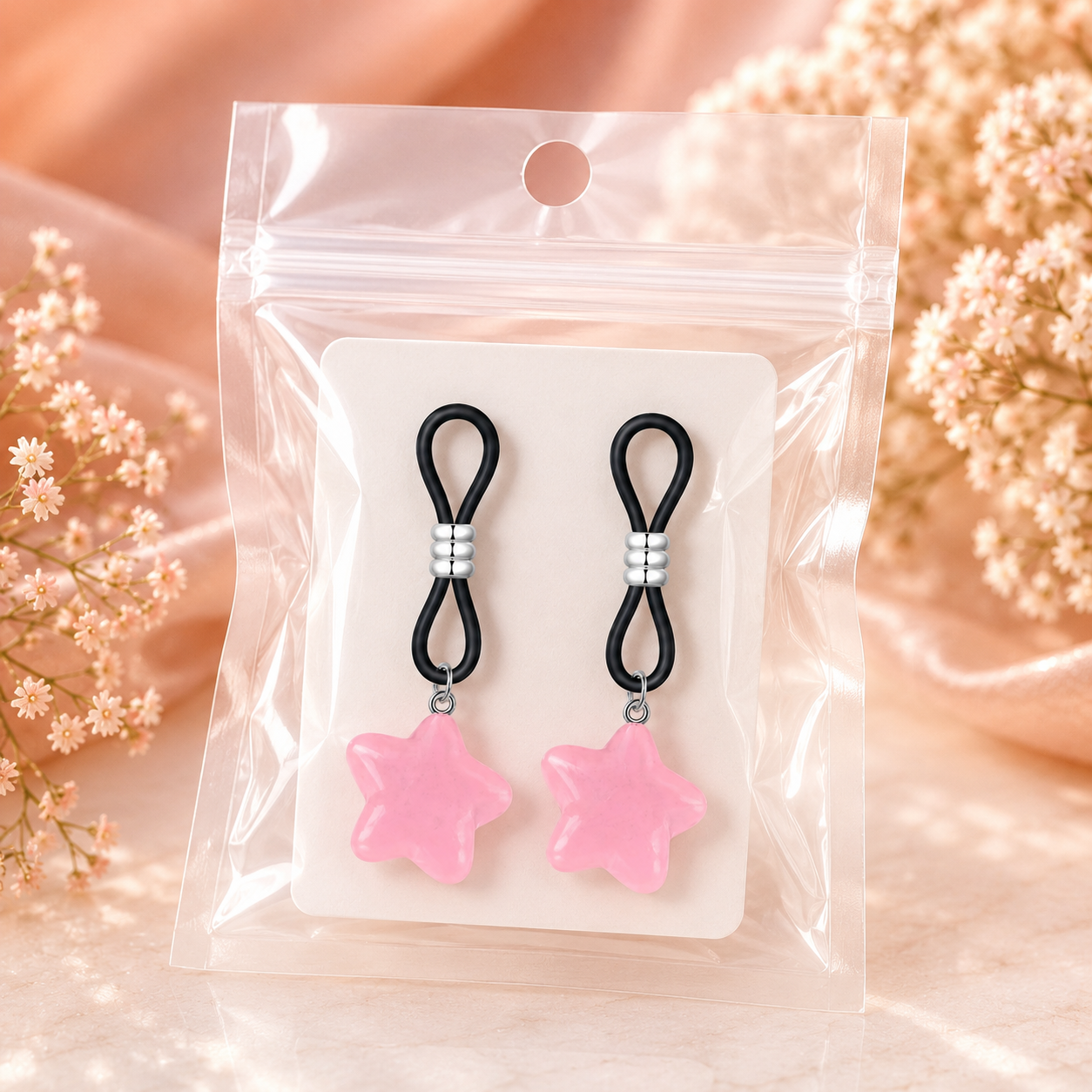 Faux piercing teton réutilisable, bijou tendance pour style unique.