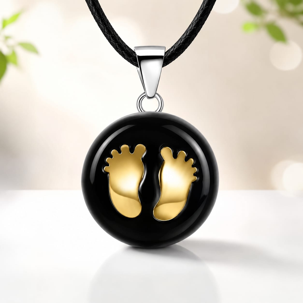 Pendentif de grossesse avec breloques au carillon doux apaisant.