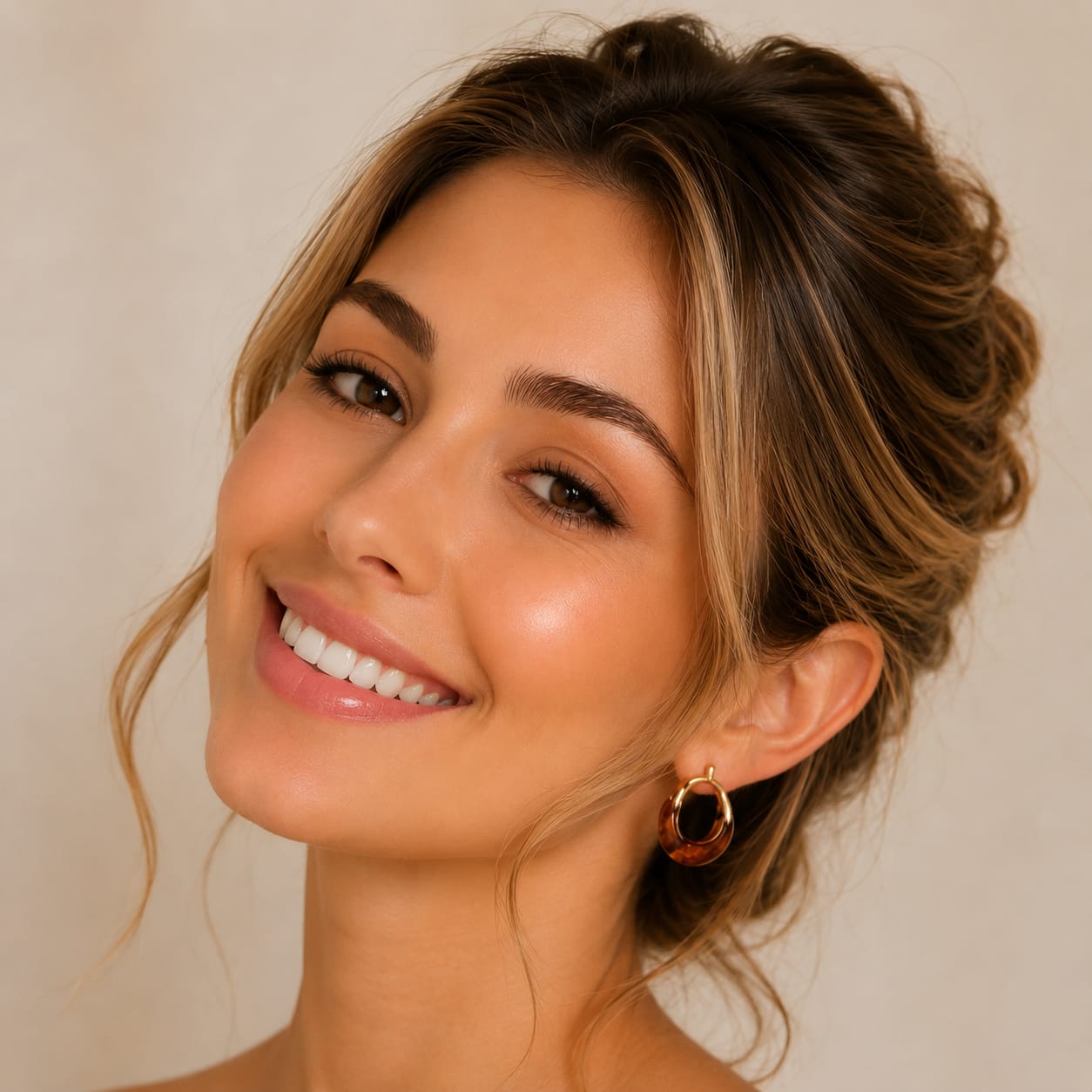 Piercing conch anneau en forme U pour cartilage.