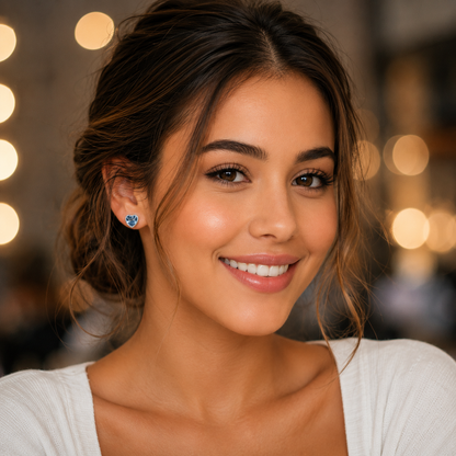 Piercing daith coeur rose pour apporter une touche très romantique.