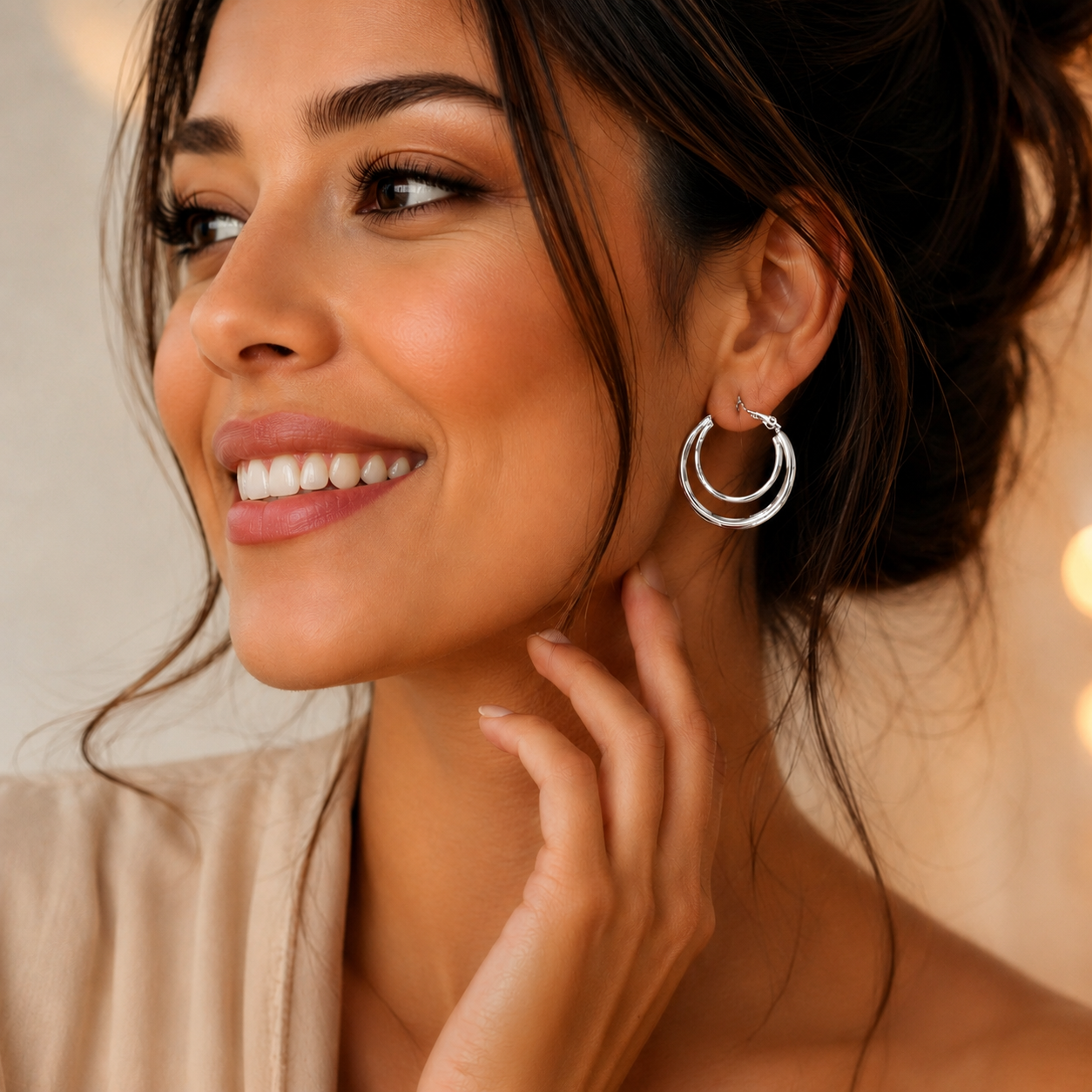 Piercing daith migraine multicouches pour un style tendance