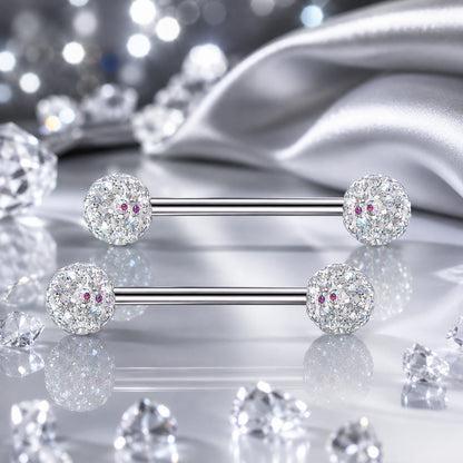Piercing teton femme confortable, design cœur et finition brillante durable.