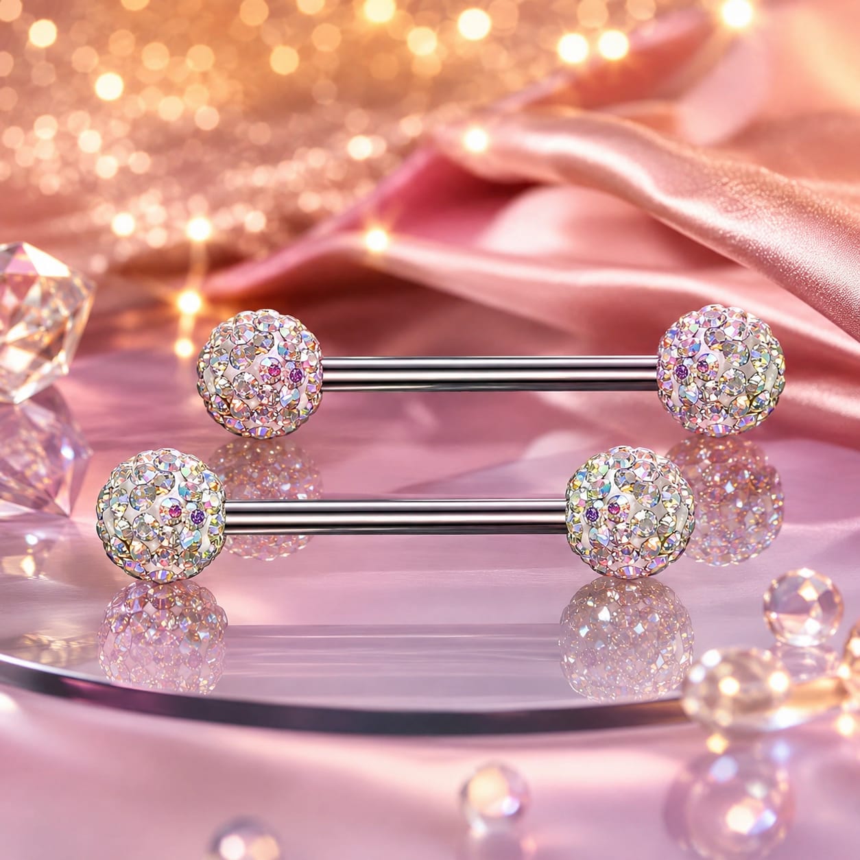 Piercing teton femme raffiné, bijou intime résistant à l'oxydation quotidienne