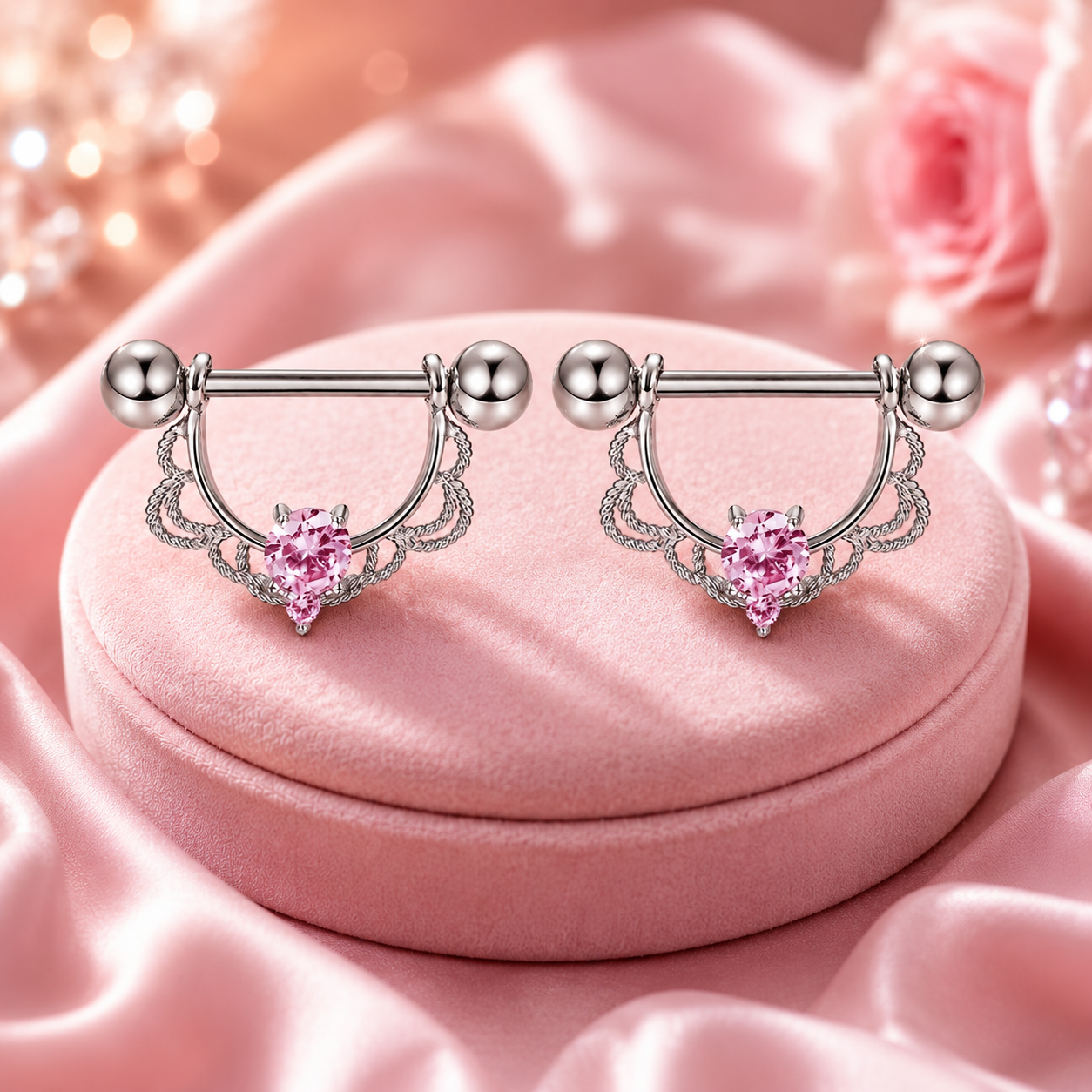 Piercing teton prix avantageux en acier hypoallergénique confortable
