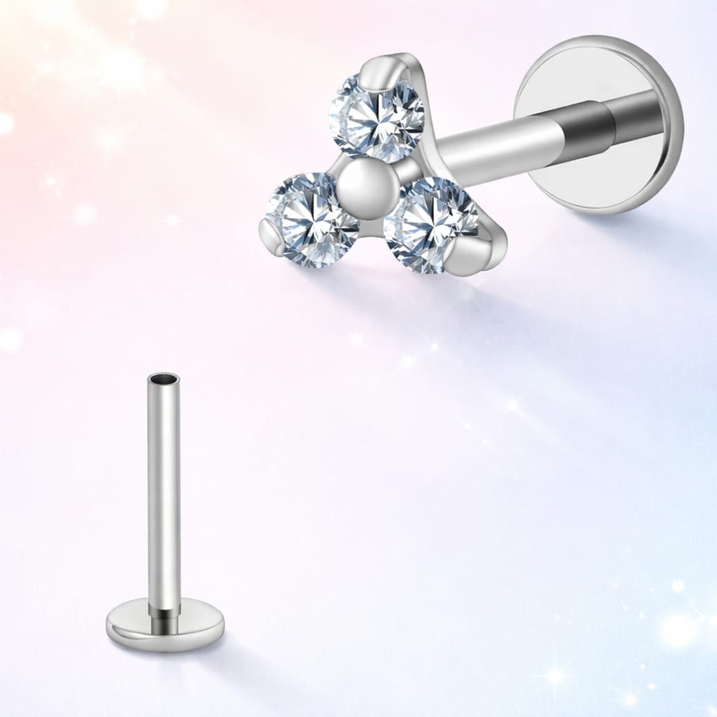 piercing helix | Triple Fleur Titane