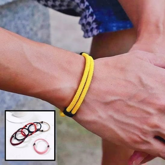  Bracelet en textile tresse  offrant une sensation douce et agreable au quotidien