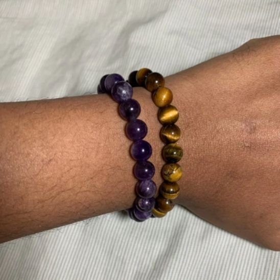 Bracelet énergétique en pierres naturelles ,idéal pour attirer les bonnes vibrations .