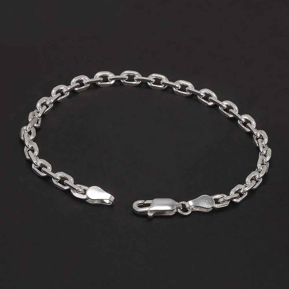 bracelet homme argent bijou masculin chic et durable en acier argenté