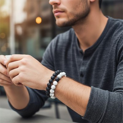 Bracelet perle homme