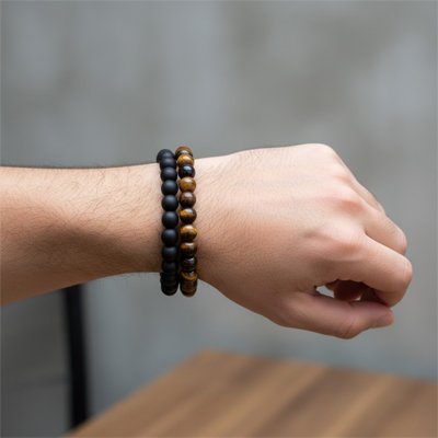 Bracelet perle homme