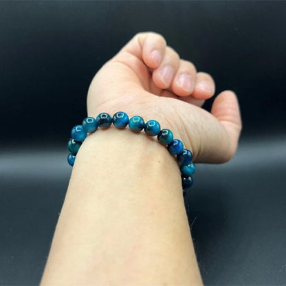 ​ Bracelet unisexe en perles d’agate disponibles en plusieurs diamètres pour un style personnalisé.