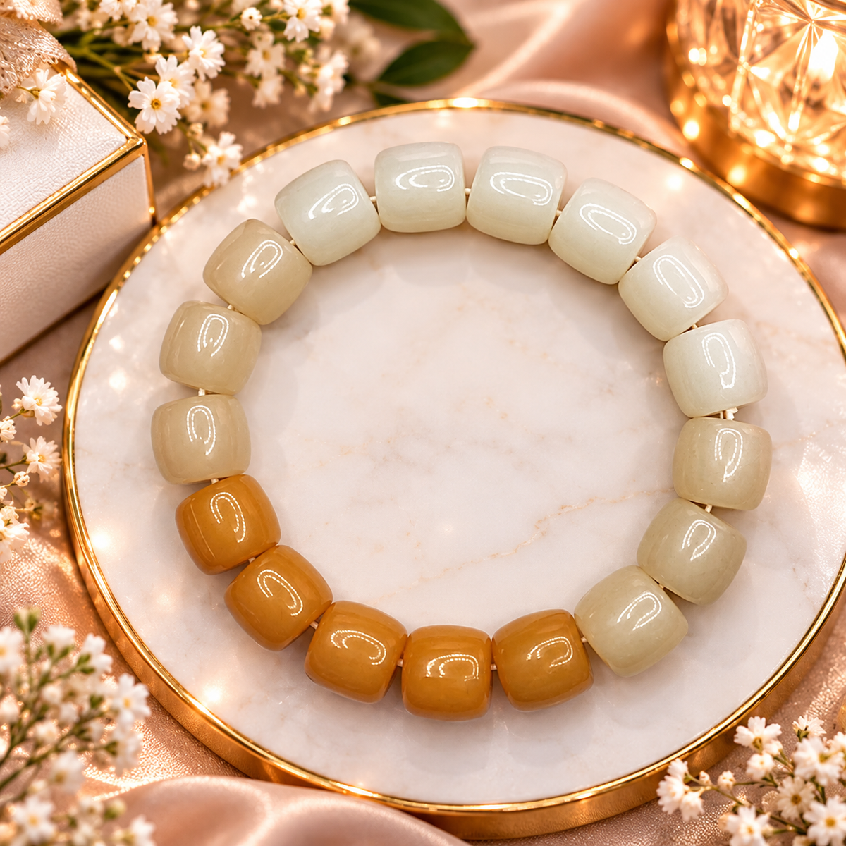 bracelets lumineux assortis pour anniversaire de couple.