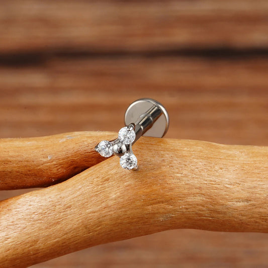 Piercing oreille femme | Fleur de Trinité Hypoallergénique